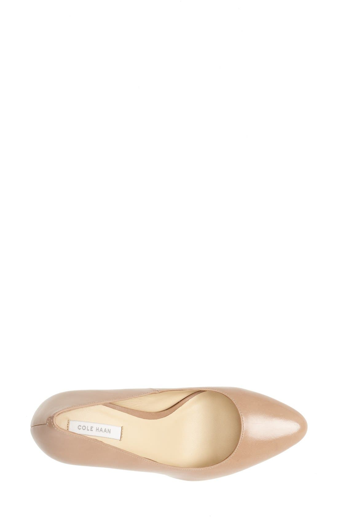 'Bethany' Leather Pump, Alternate, color, MAPLE SUGAR LEATHER