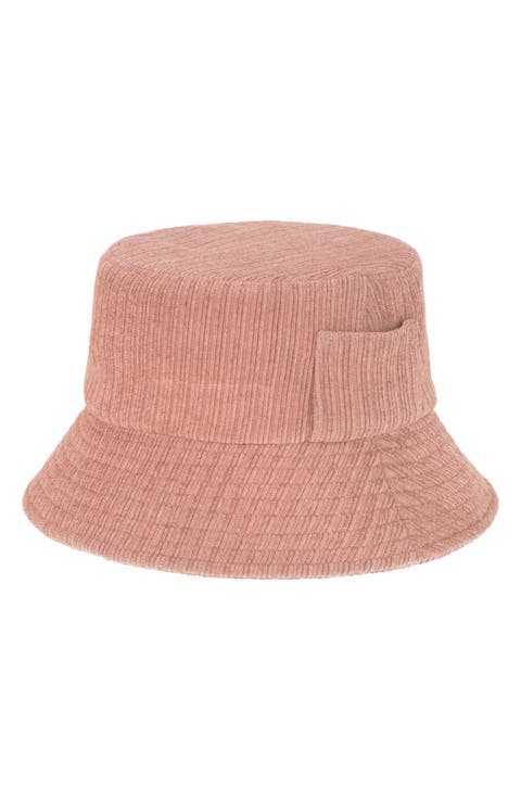 Side Pocket Corduroy Bucket Hat