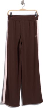 DKNY High Waist Wide Leg Side Stripe Pants