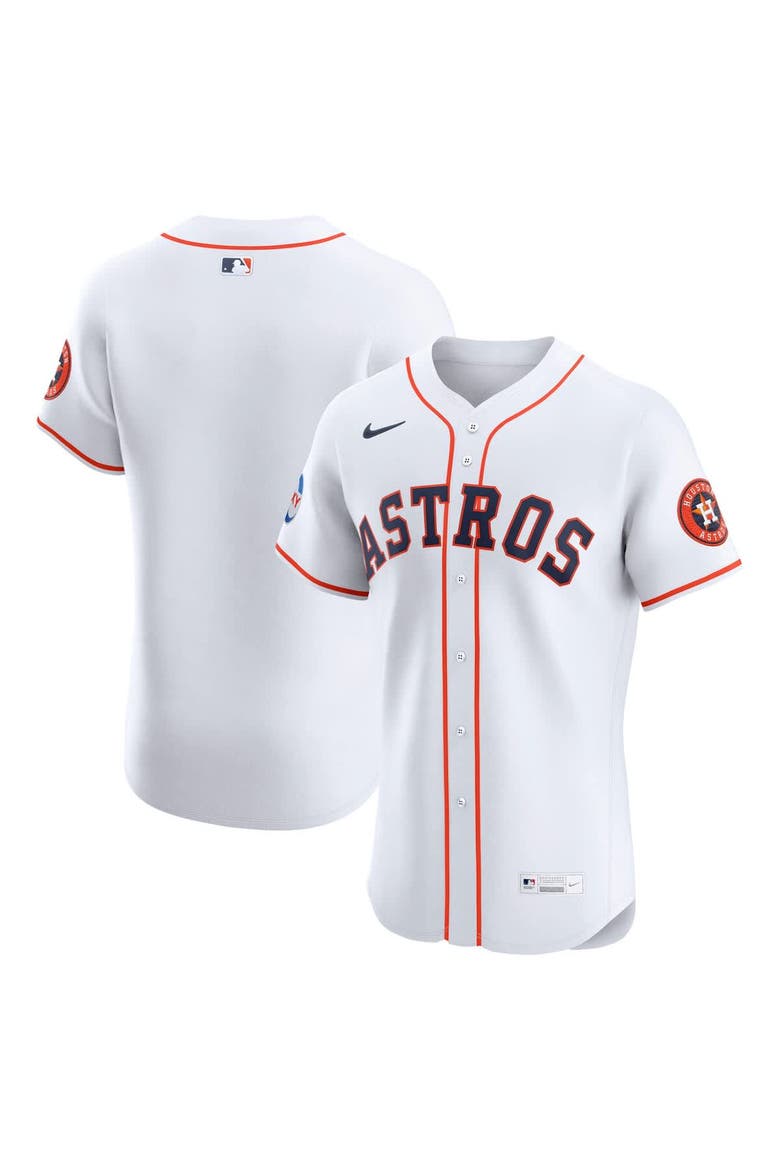 Men's Nike White Houston Astros Home Elite Jersey, Main, color, White