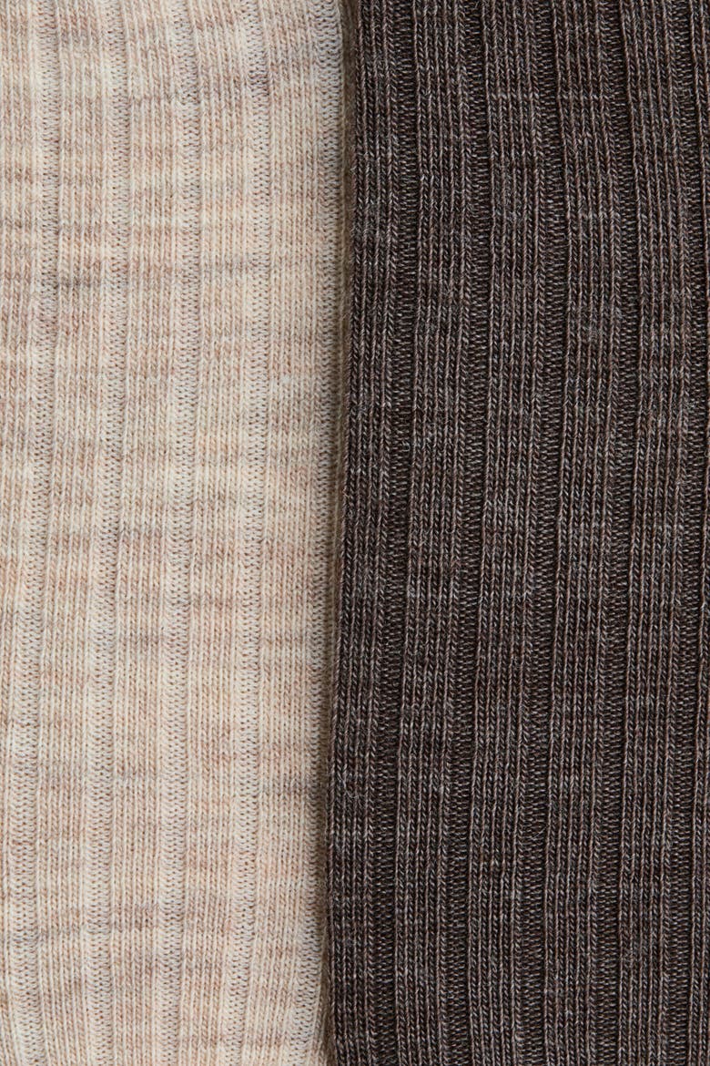 2-Pack Wool Tights, Alternate, color, Beige/brown