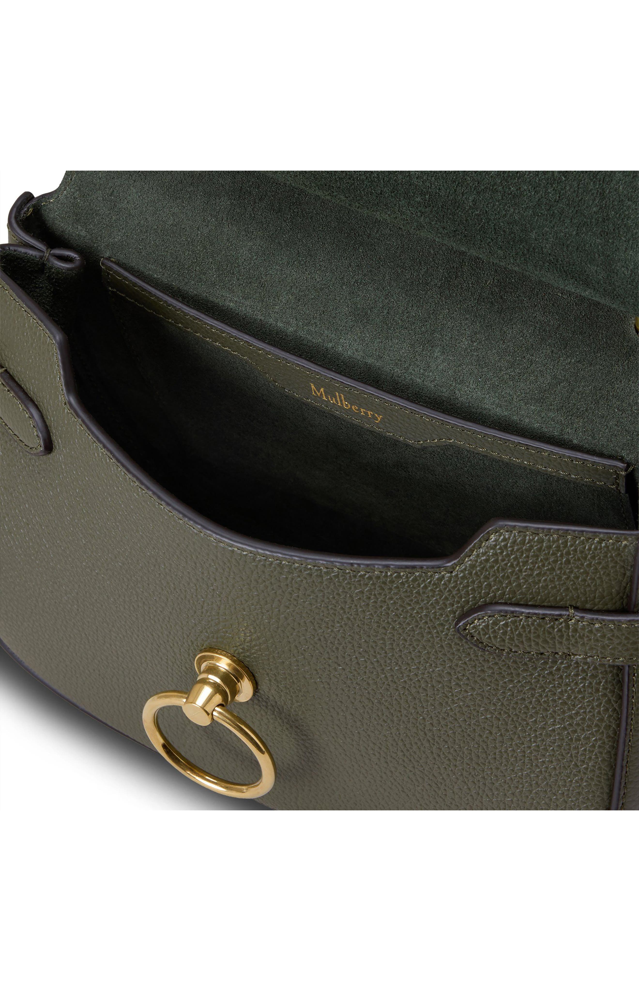 Small Amberley Leather Satchel, Alternate, color, JUNIPER GREEN