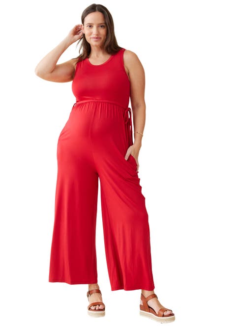 SLEEVELESS  WIDE LEG KNIT JUMPSUIT