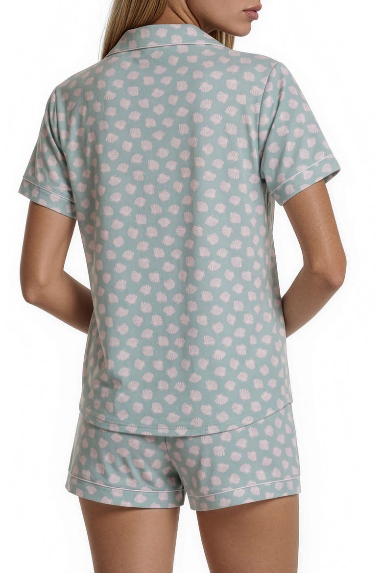 Gabriella Printed Short Pajamas, Alternate, color, SAGE