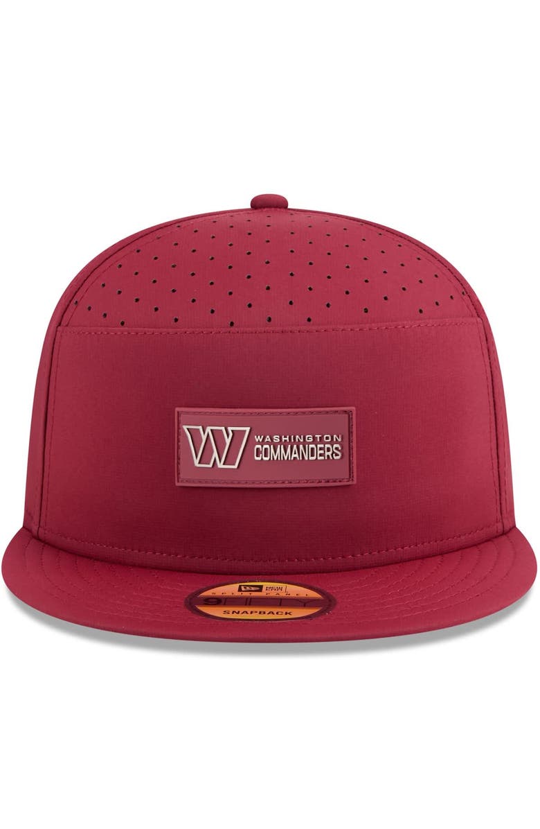 New Era Men's New Era Burgundy Washington Commanders 2025 Sideline  Split Panel 9FIFTY Snapback Hat, Alternate, color, 