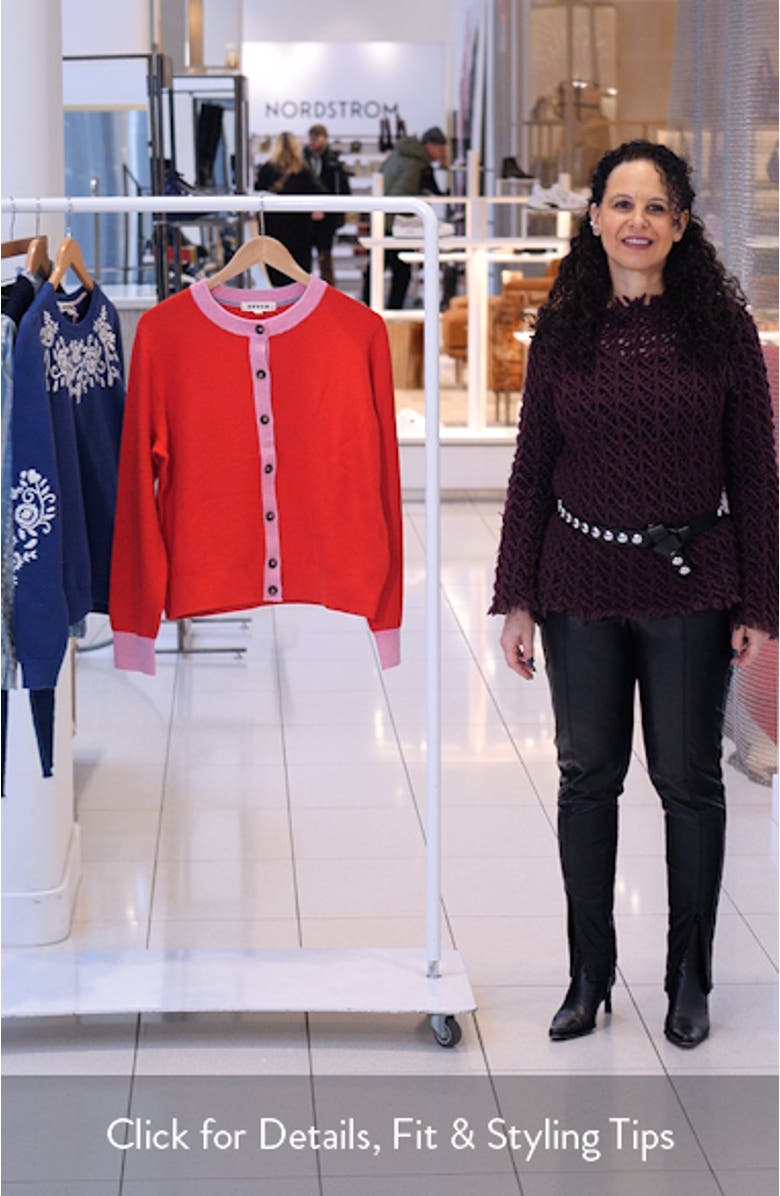 Grace Color Block Cardigan, sales video thumbnail