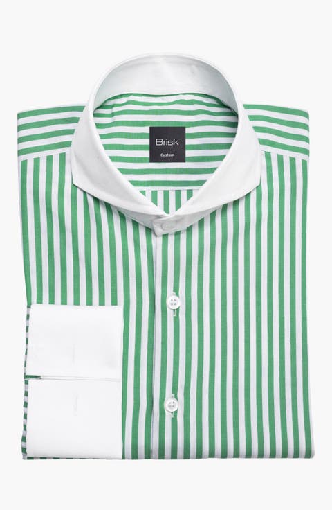 Bengal Striped Pima Cotton Wrinkle Resistant Shirt