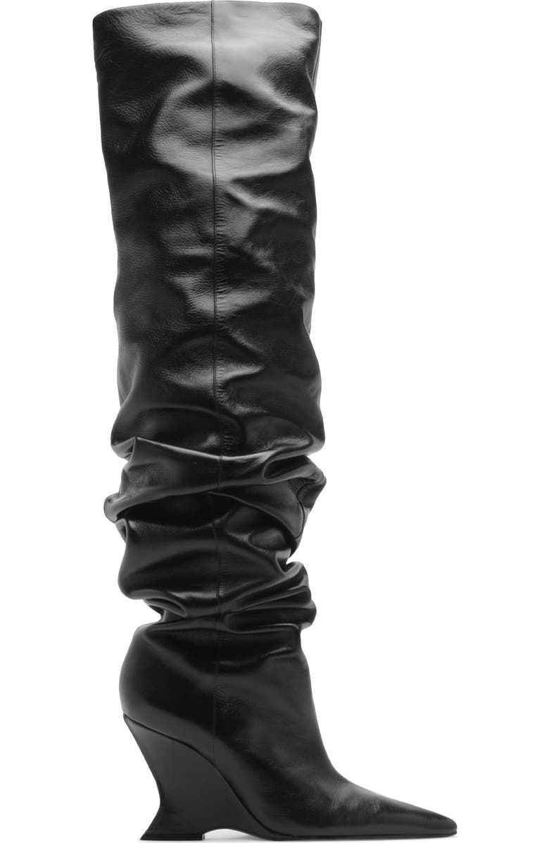 Schutz Siena Over the Knee Slouch Boot, Alternate, color, Black