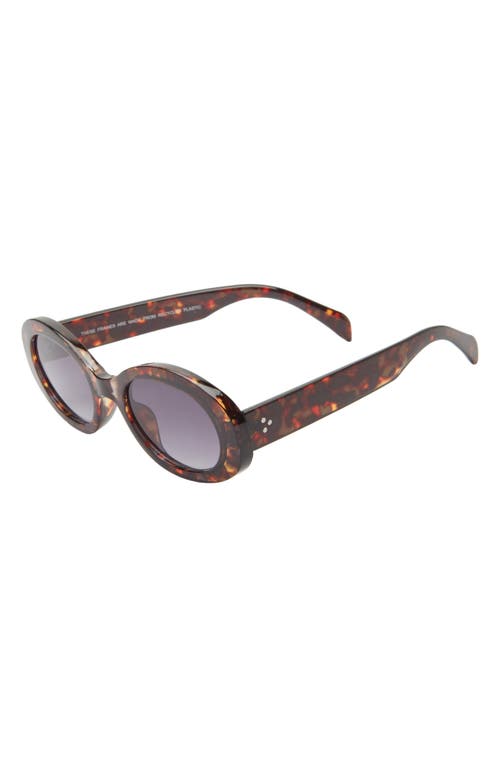 Bp. Chunky Oval Sunglasses In Tortoise