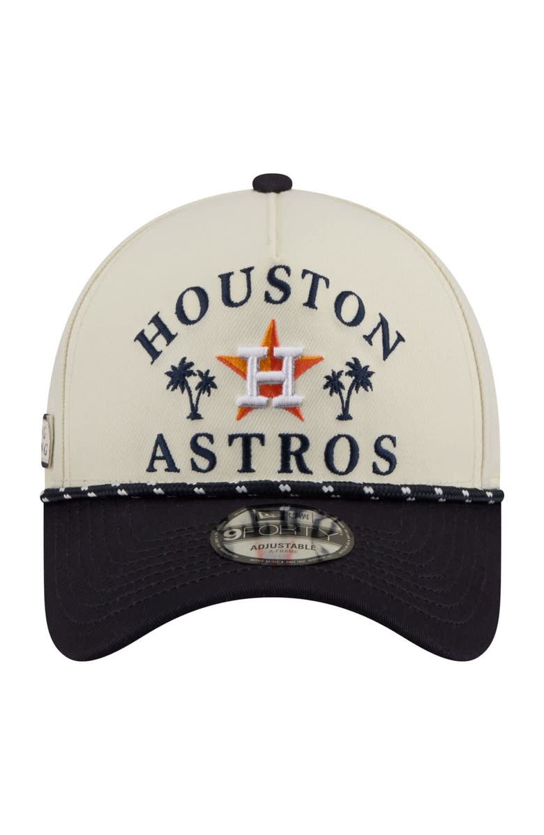 New Era Men's New Era  Cream Houston Astros 2026 Spring Training Fan Pack Rope A-Frame 9FORTY Adjustable Hat, Alternate, color, Cream
