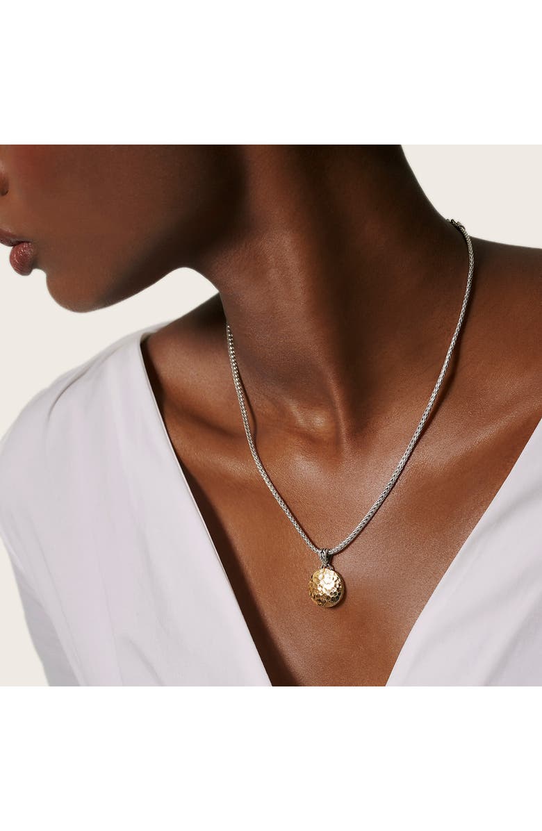 John Hardy Palu Dot Hammered Reversible Pendant Necklace, Alternate, color, 