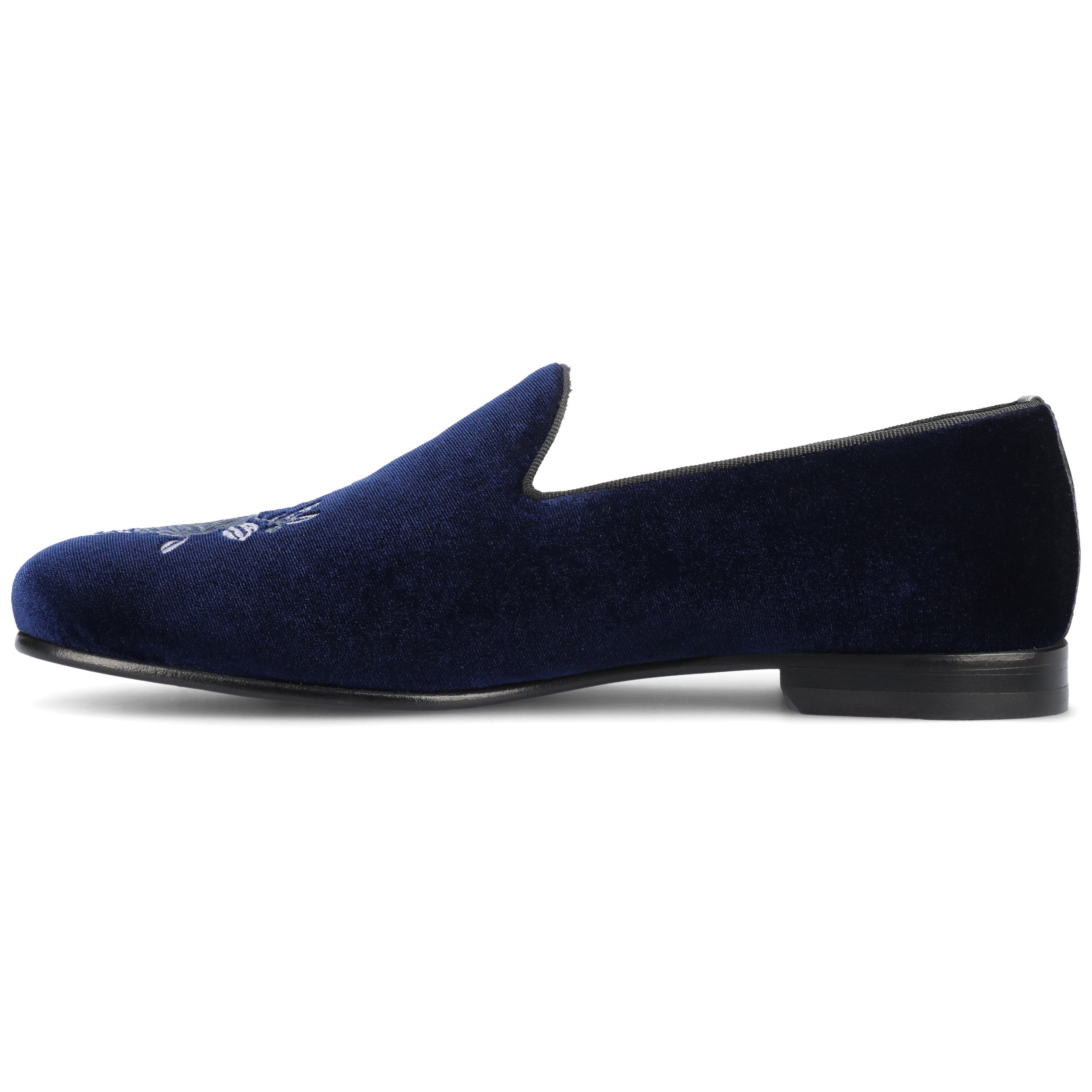 The Estate Slipper, Alternate, color, Navy