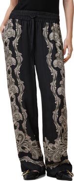 AllSaints Tyler Paisley Print Drawstring Pants