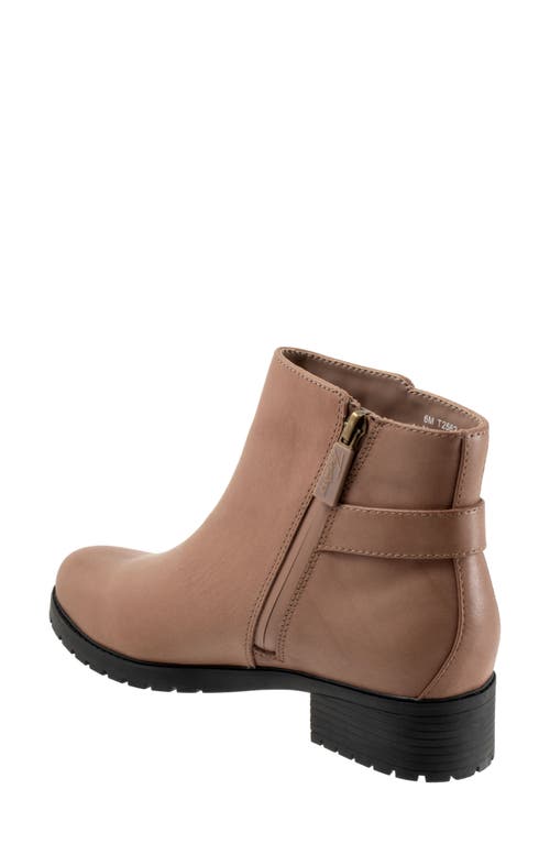 Softwalk ® Marigold Waterproof Leather Ankle Bootie In Brown