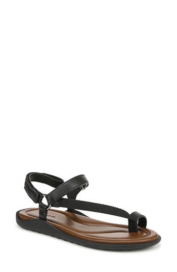 Vince Summer Toe Loop Sandal In Black