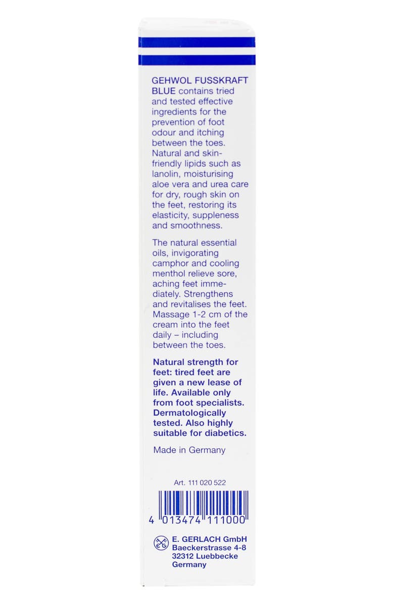 Gehwol<sup>®</sup> FUSSKRAFT<sup>®</sup> Blue Foot Cream, Alternate, color, Blue