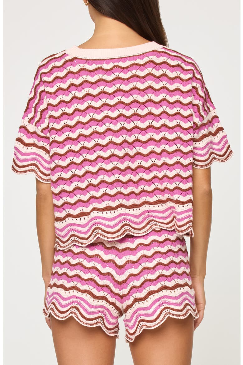 Sun Chaser Stripe Top, Alternate, color, SHELL YEAH CROCHET