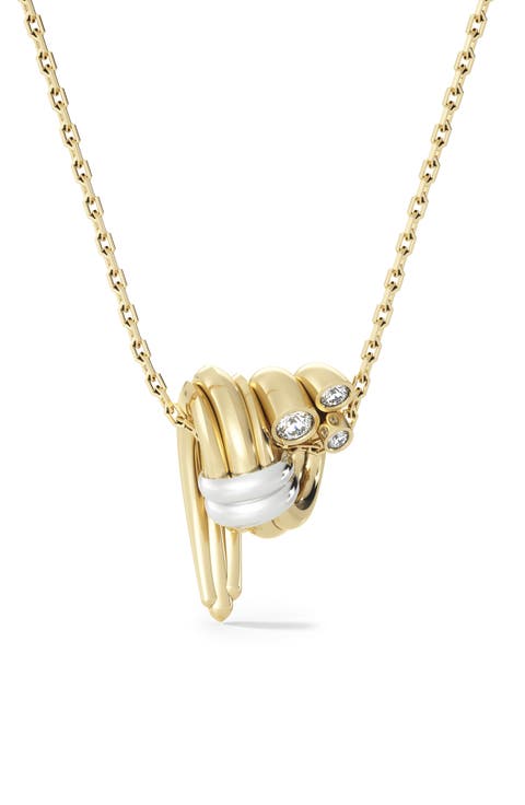Oera 18k Gold Diamond Pendant Necklace