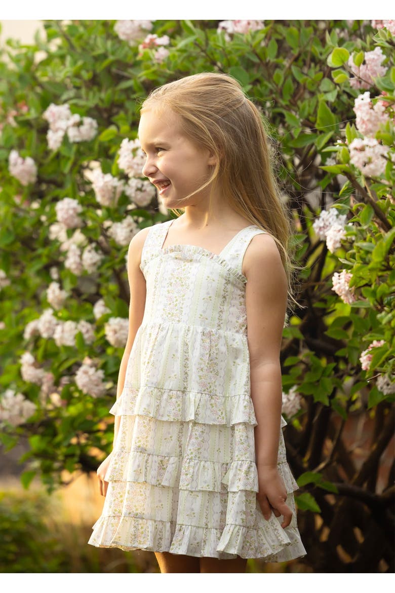 Graceful Garden Sleeveless Floral Dress, Alternate, color, Purple