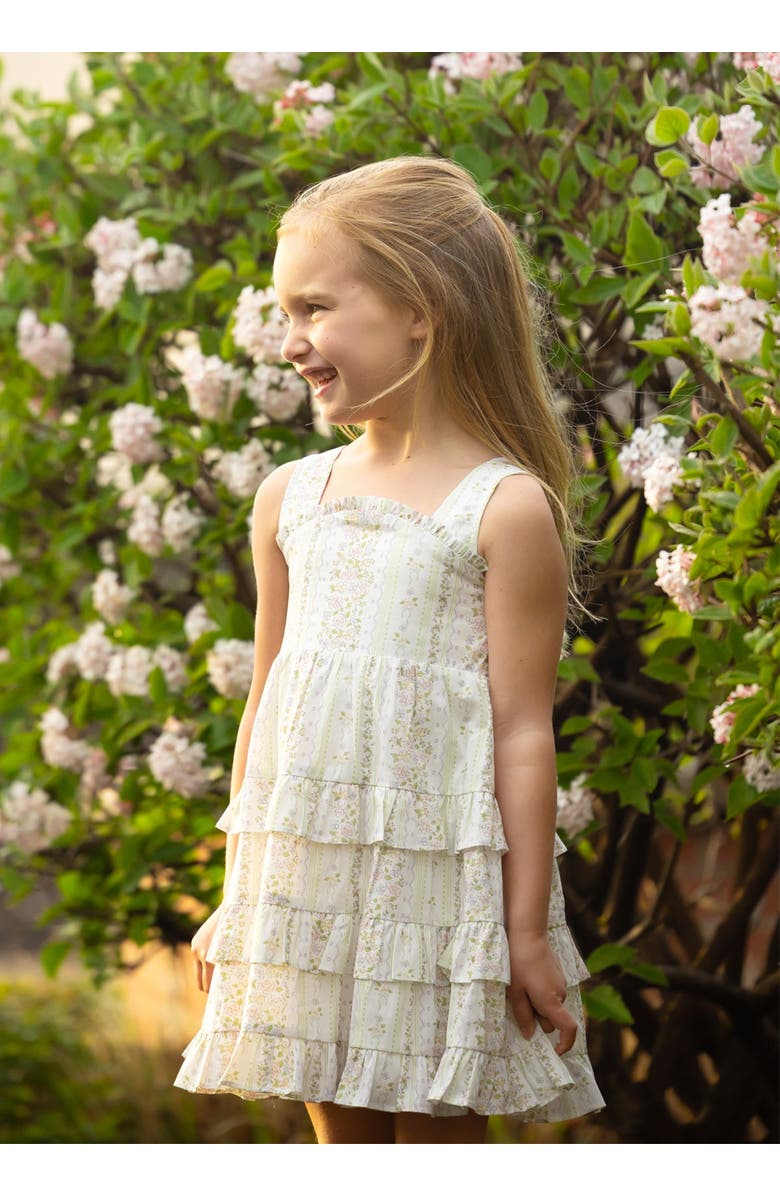 Mabel + Honey Graceful Garden Sleeveless Floral Dress, Alternate, color, Purple, White