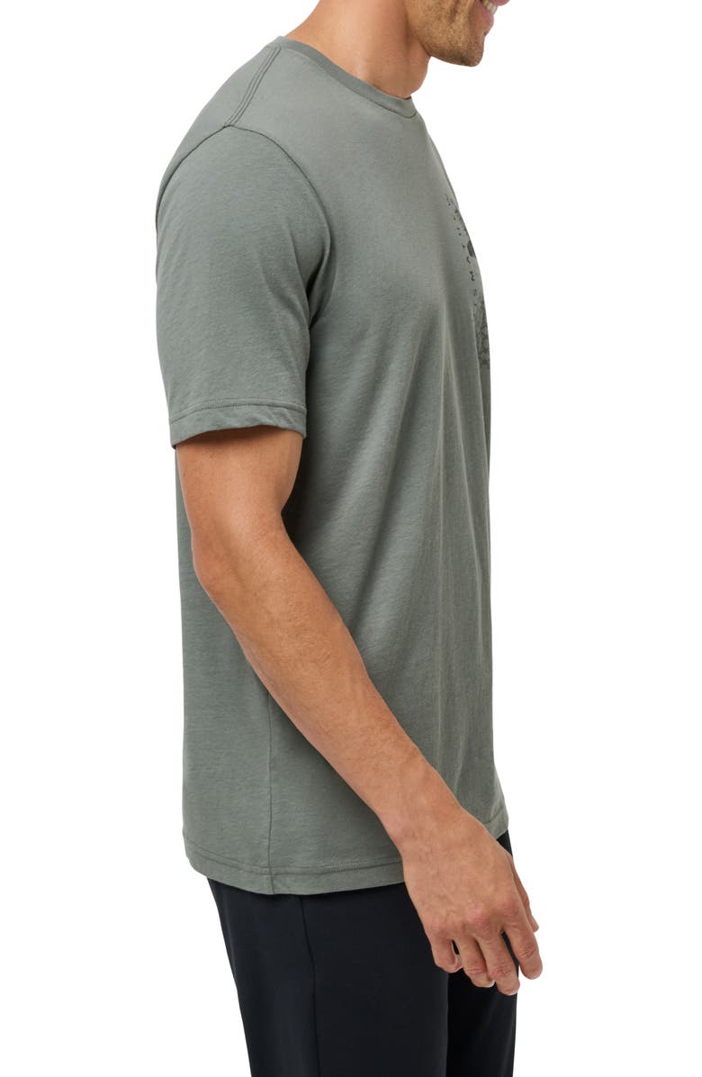 TravisMathew Global Pass Graphic T-Shirt, Alternate, color, Dark Olive