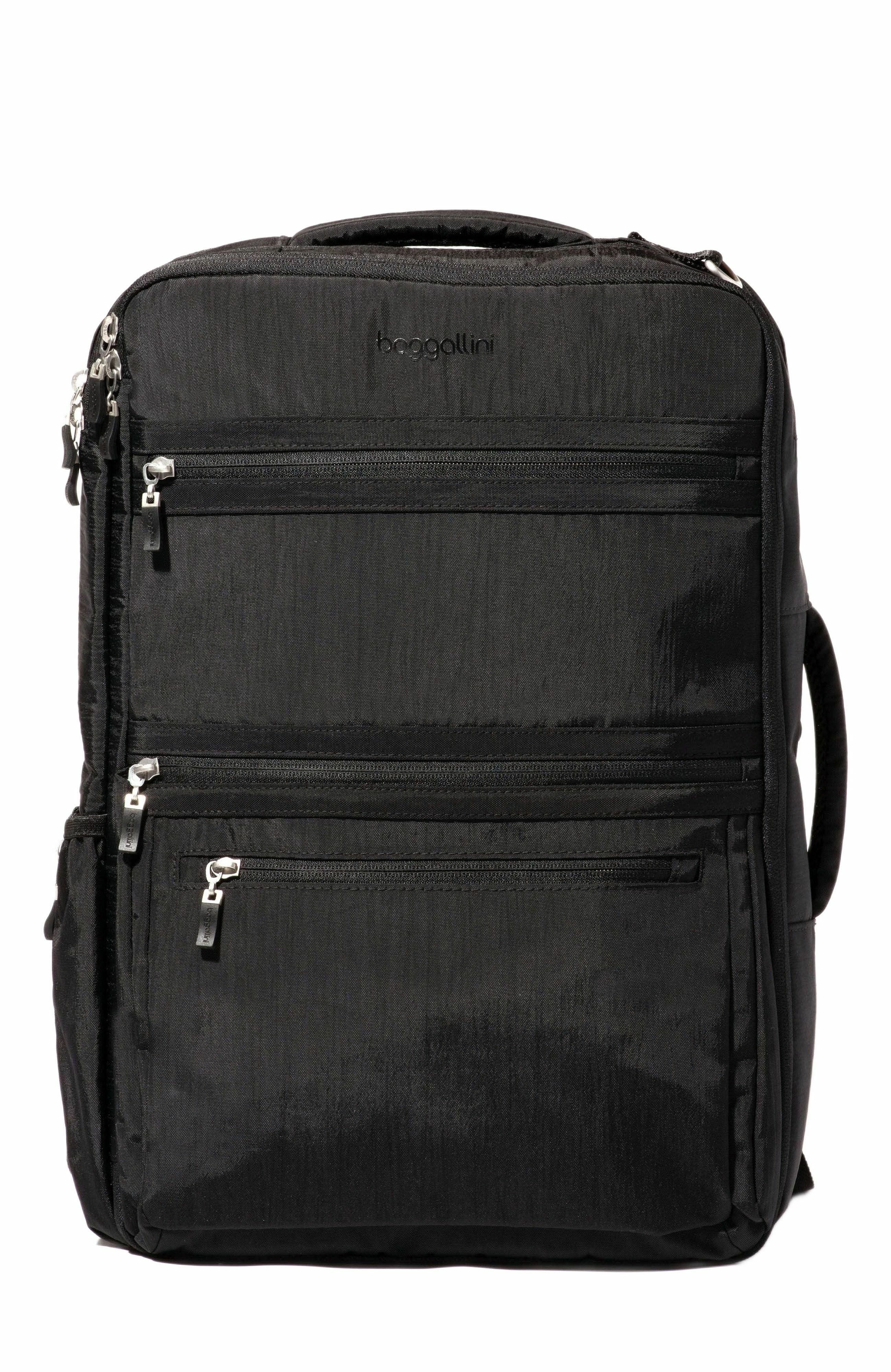 BAGGALLINI Modern Convertible Travel Backpack, Main, color, Black