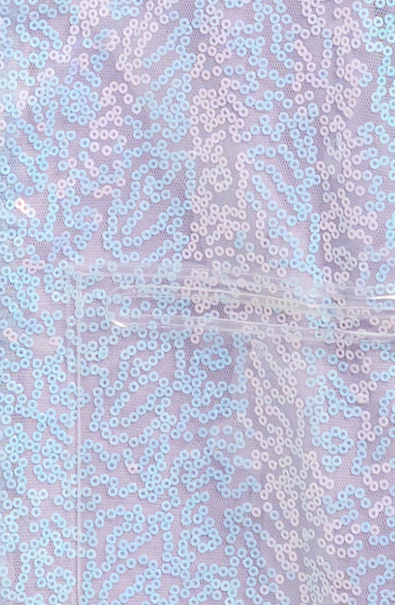 Pippa & Julie Kids' Kyla Sequin Hooded Rain Jacket, Alternate, color, Violet