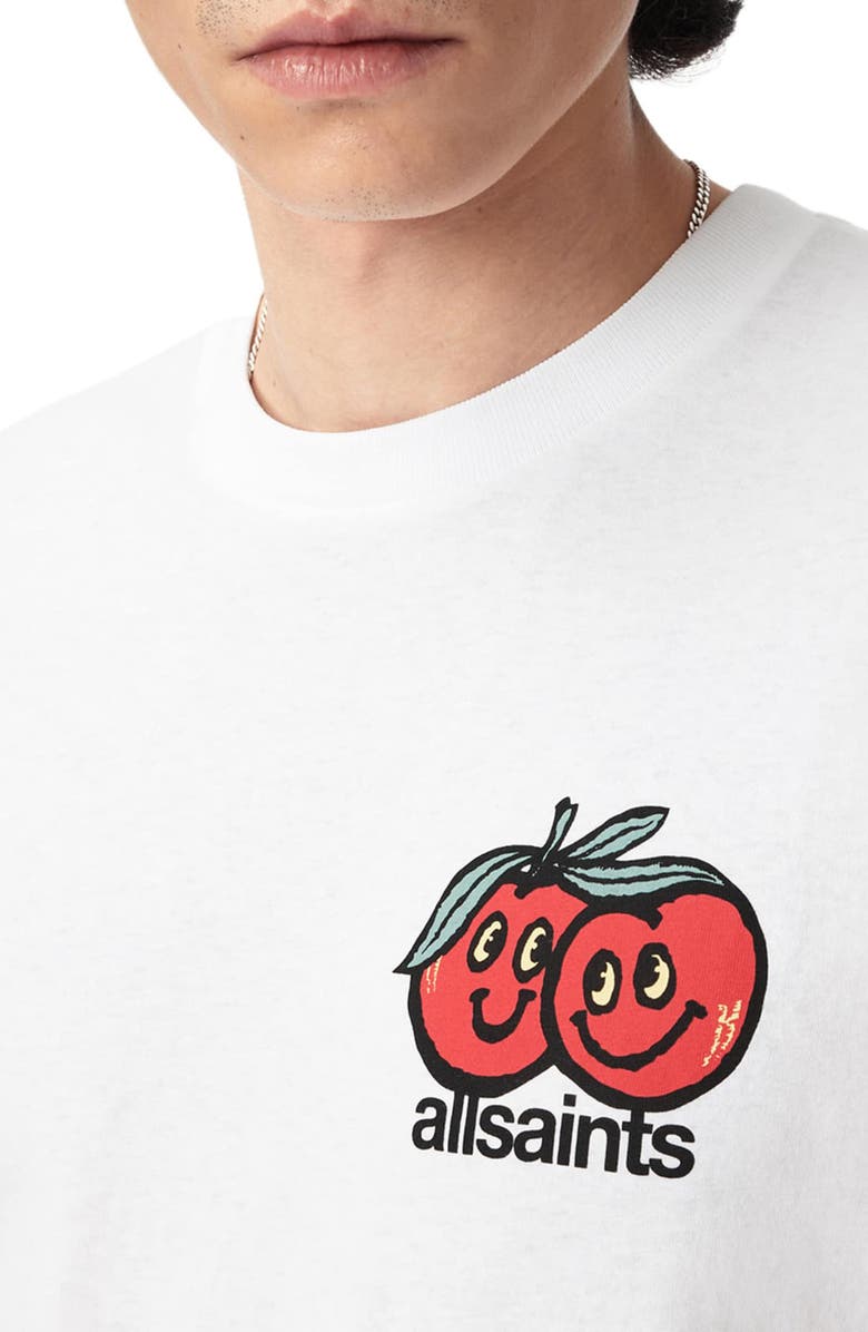 AllSaints Mutual Graphic T-Shirt, Alternate, color, Ashen White