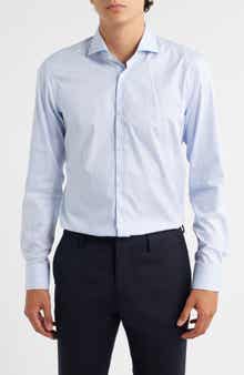 BOSS Hank Kent Slim Fit Stripe Cotton Dress Shirt