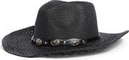 Vince Camuto Concho Trim Cowgirl Hat