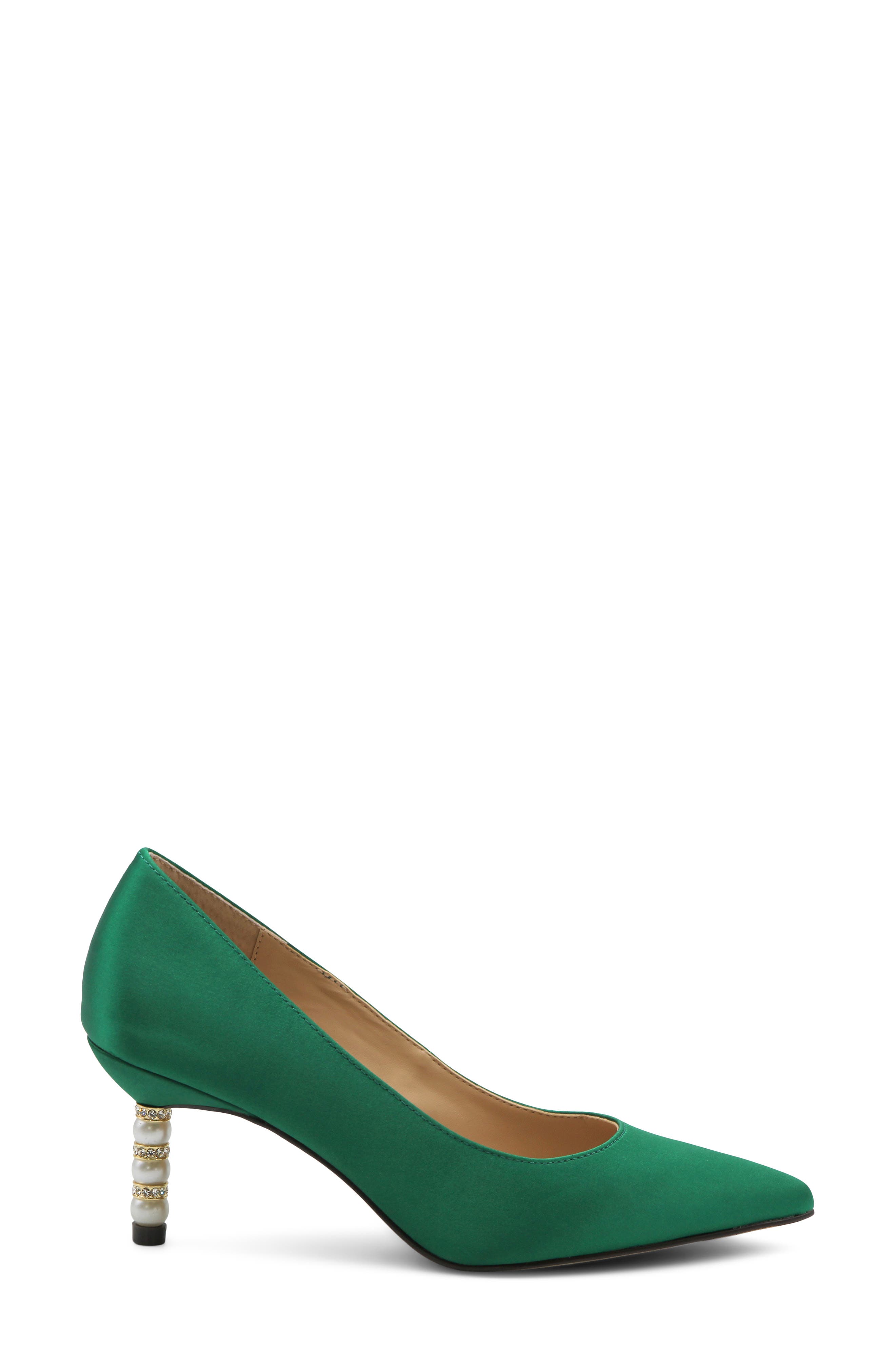 Sienna Pointed Toe Pump, Alternate, color, EMERALD
