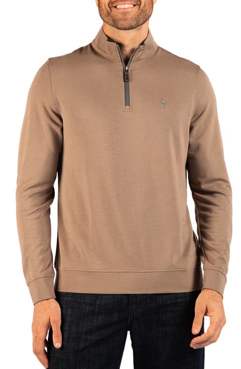 Stonewashed Quarter Zip Pullover