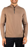 TailorByrd Stonewashed Quarter Zip Pullover
