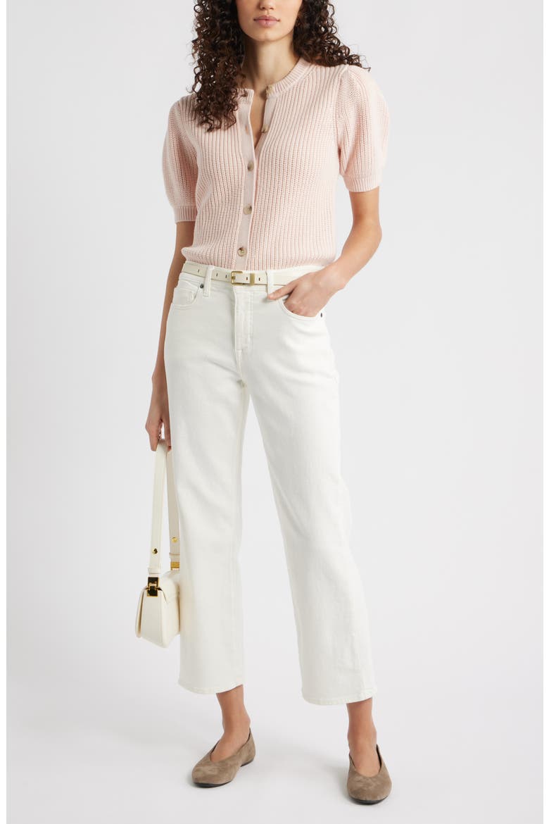 Elbow Sleeve Cardigan, Alternate, color, PINK WISP