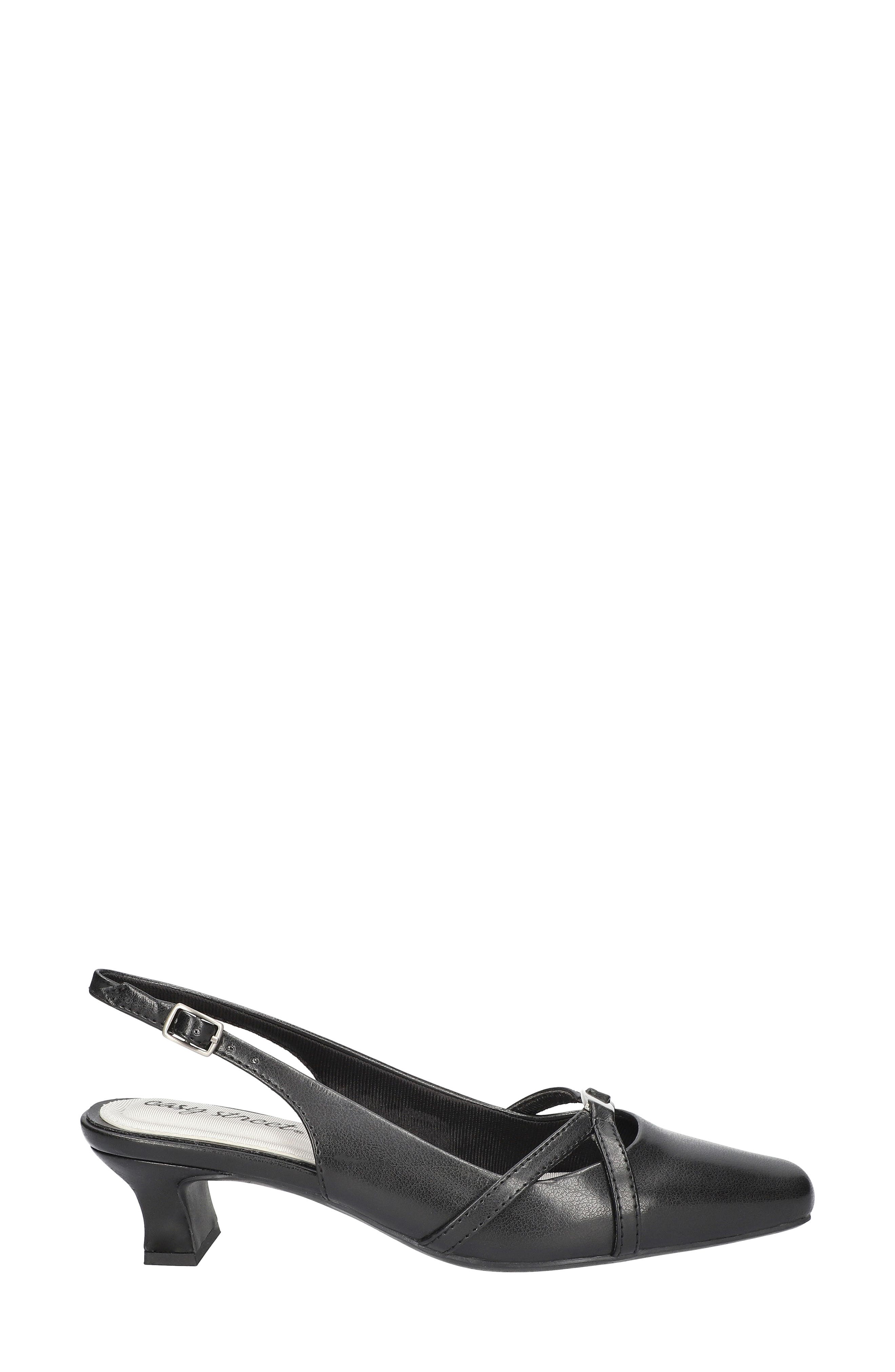 EASY STREET Ridley Kitten Heel Slingback Pump, Alternate, color, Black