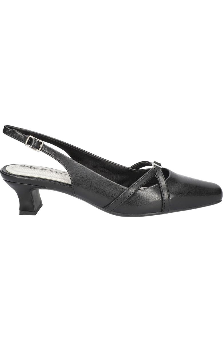 EASY STREET Ridley Kitten Heel Slingback Pump, Alternate, color, Black