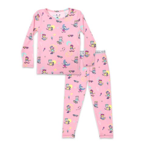Kids' Skater Kitty Set of 2 Piece Pajamas (Toddler, Little Kid & Big Kid)
