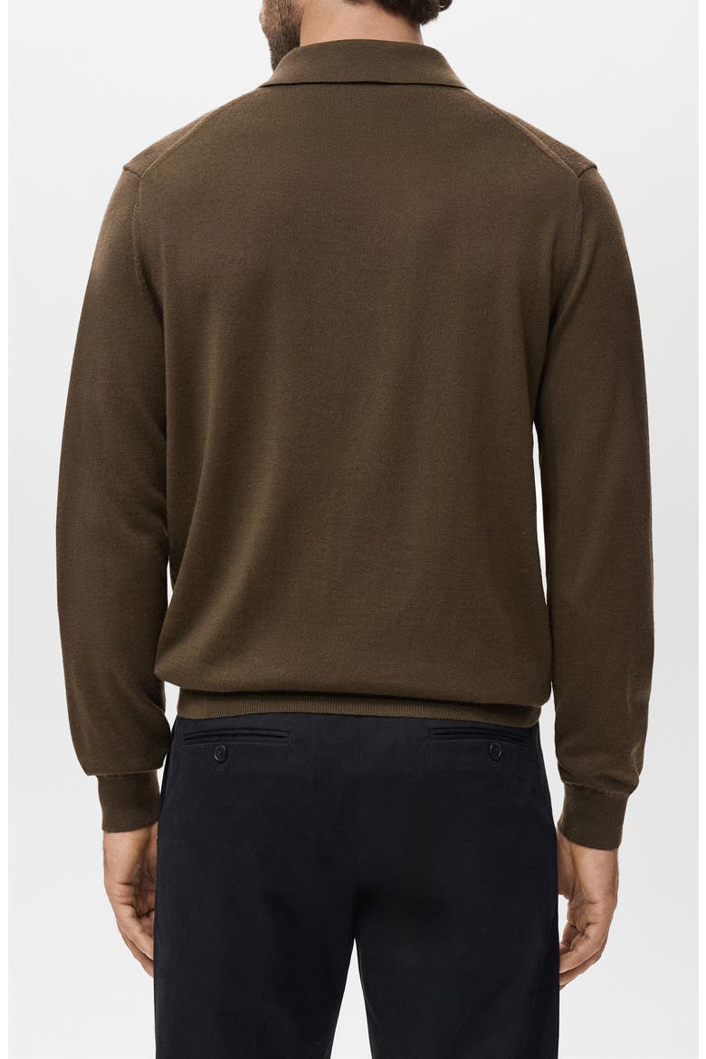 Wool Sweater Polo, Alternate, color, OLIVE GREEN