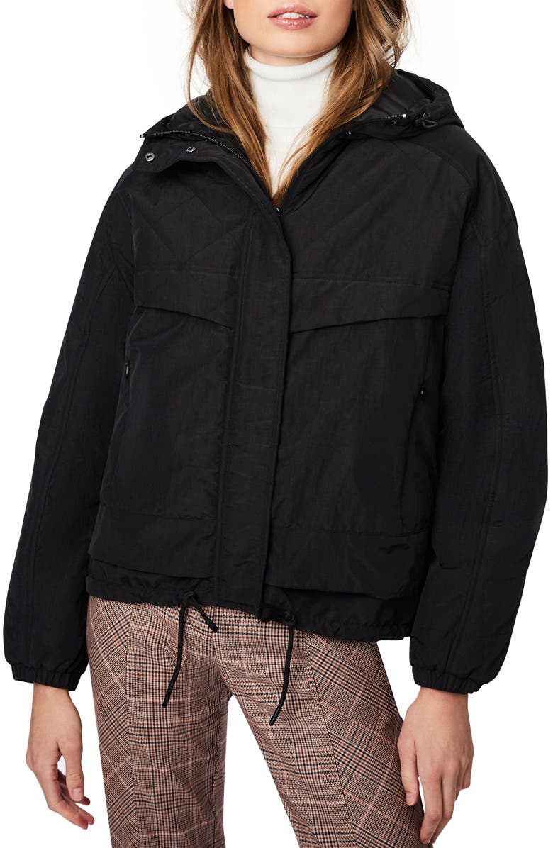 Bernardo Water Repellent Hooded Rain Jacket, Alternate, color,