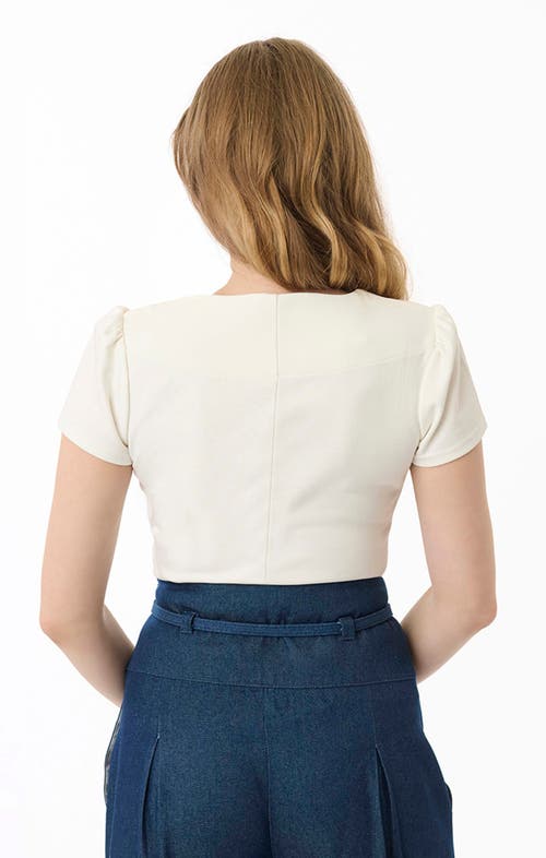 UNIQUE VINTAGE UNIQUE VINTAGE PENTAGON COLLAR KNIT TOP