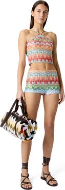 Missoni Top In Viscose With Floral Pattern And Halter Neckline
