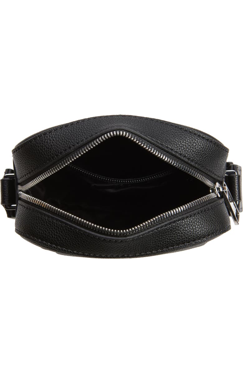 BOSS Ray North/South Faux Leather Crossbody Bag, Alternate, color, Black