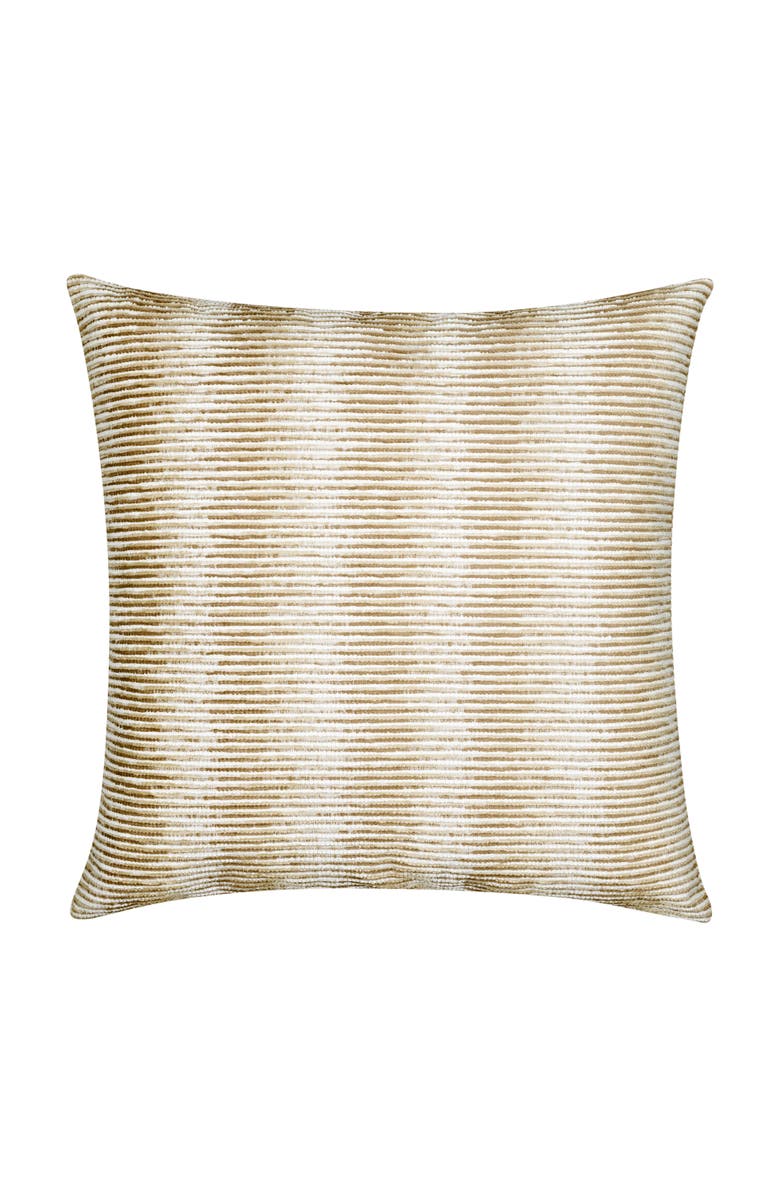 Elaine Smith Progress Multicolored Chenille Indoor & Outdoor Woven Accent Pillow, Main, color, Honey