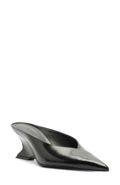 Siena Pointed Toe Wedge Mule
