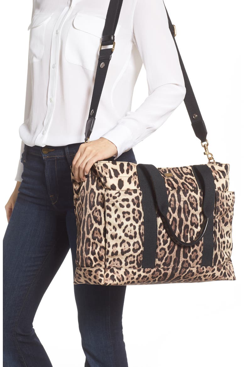 Natalie Nylon Diaper Bag, Alternate, color, STAMPA