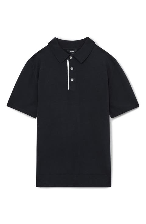 Finch Short Sleeve Linen & Cotton Polo Sweater