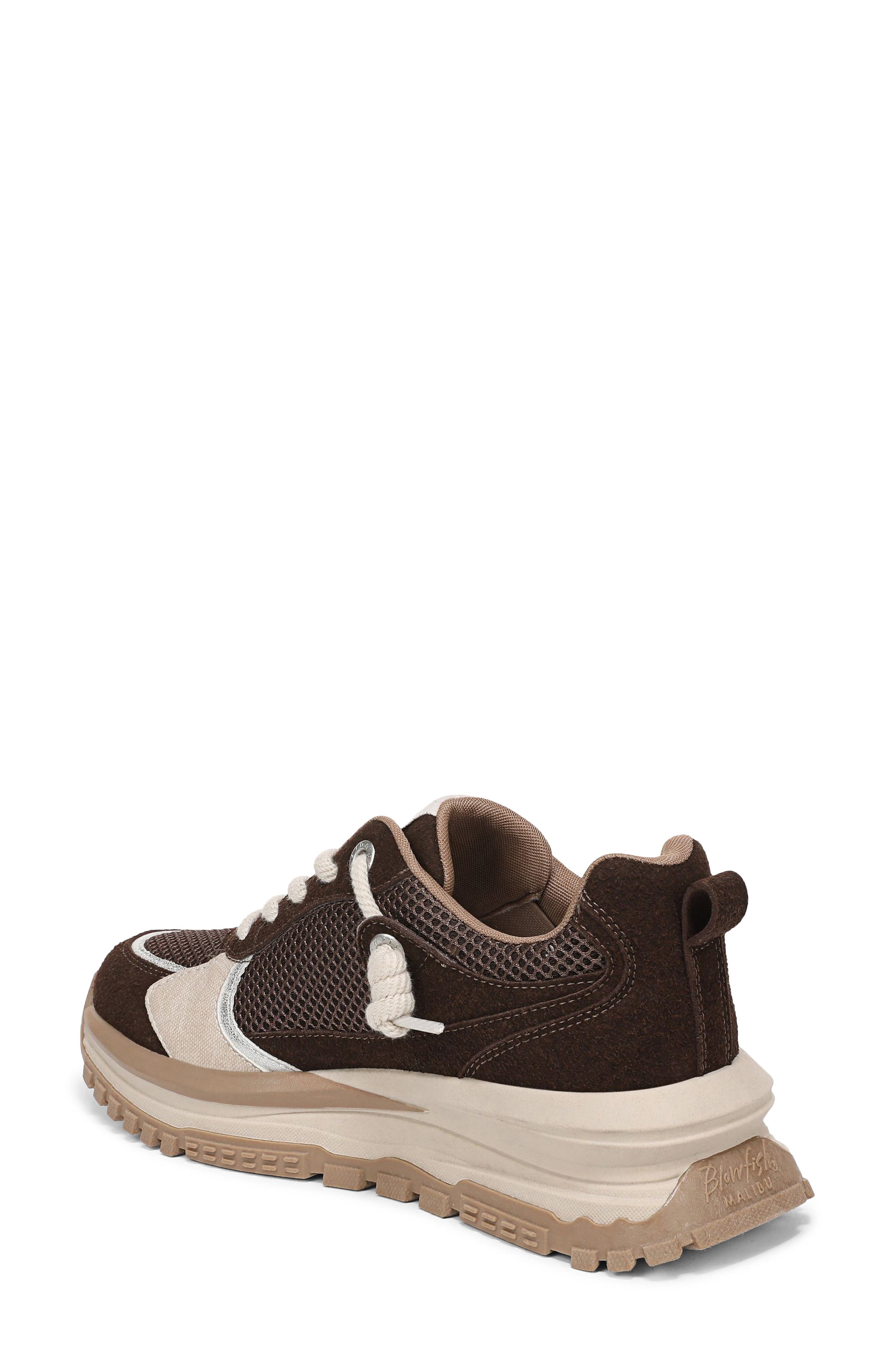 Blowfish Malibu Leotina Sneaker, Alternate, color, Espresso Brown Faux Suede