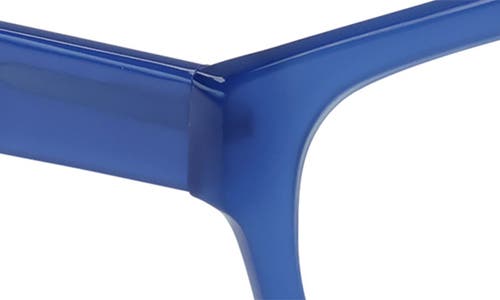 Eyebobs Square Off 47mm Small Square Reading Glasses In Sapphire Blue