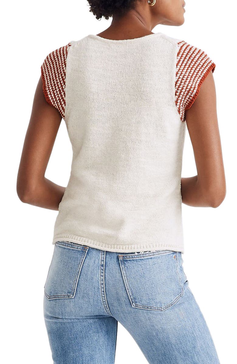 Madewell Kimble Stripe Sleeve Sweater, Alternate, color,