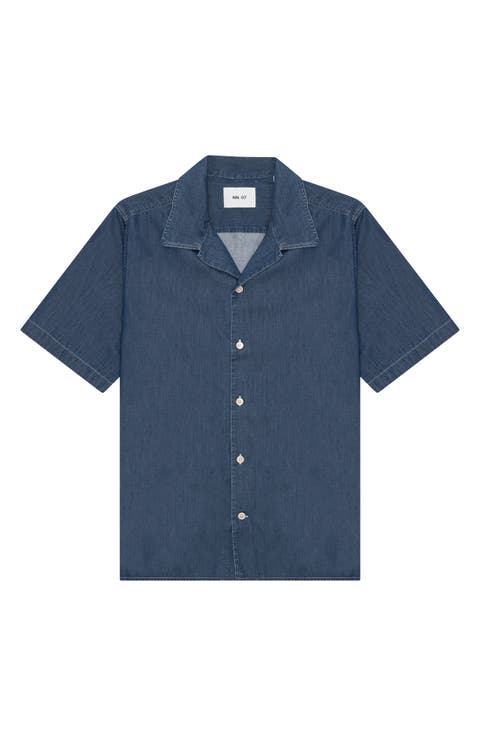 Julio 5765 Denim Camp Shirt